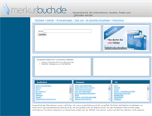 Tablet Screenshot of merkurbuch.de